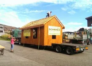 Tombolahaus Transport